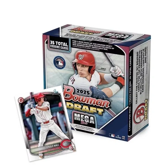 🏟️2025 Topps MLB Bowman Draft Baseball Trading Card Bundle (2 Mega Boxes)⚾️NEW - Picture 3 of 15